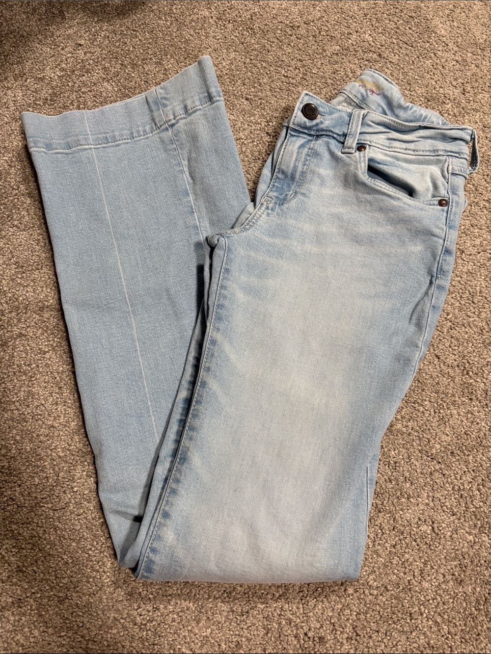 Wrangler Light Wash Trouser Jeans